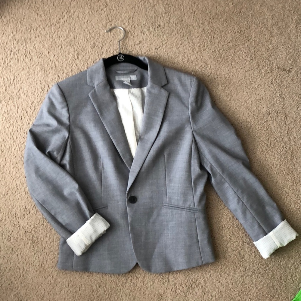 H&M Gray Blazer Size 8 (3/4 sleeve)